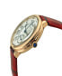 ფოტო #2 პროდუქტის Women's Rome Red Leather Watch 36mm