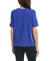 Фото #2 товара Lafayette 148 New York Unordinary Linen-Blend T-Shirt Women's