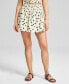 Women's Printed Smocked Mini Skirt, Created for Macy's