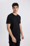 Erkek T-shirt T5014az/bk81 Black
