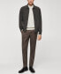 Men's Pleat Detail Wool Pants