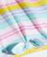 ფოტო #3 პროდუქტის Little Girls Rainbow Striped Front-Knot T-Shirt, Created for Macy's