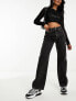 Cotton:On loose straight leg jeans in washed black