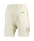 Men's Cream Milwaukee Brewers Neutral Fleece Shorts Бежевый, S - фото #3