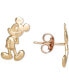 ფოტო #2 პროდუქტის Children's Mickey Mouse Stud Earrings in 14k Gold