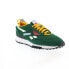 Reebok LX2200 Mens Green Suede Lace Up Lifestyle Sneakers Shoes