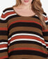 Фото #5 товара Plus Size Spice It Up Printed Long Sleeve Sweater