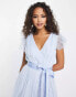 Фото #4 товара Anaya Bridesmaid flutter sleeve midaxi dress in ballard blue