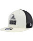 ფოტო #1 პროდუქტის Men's Cream, Black Cleveland Browns Chrome Collection 9FIFTY Trucker Snapback Hat