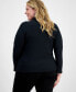 Фото #6 товара Women's Studded Cut-Out Mock-Neck Top, XS-3X, Created for Macy's