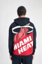 Fit Nba Miami Heat Oversize Fit Kapüşonlu Kalın Sweatshirt B3882ax24sp