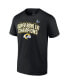 Men's Black Los Angeles Rams Super Bowl LVI Champions Big and Tall Schedule T-shirt