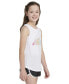 Фото #3 товара Big Girls Sleeveless Curved-Hem Cotton Logo Tank Top