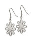 ფოტო #2 პროდუქტის Stainless Steel Polished Large Flower Dangle Earrings