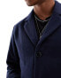 Jack & Jones overcoat in navy