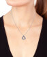 ფოტო #4 პროდუქტის EFFY® Sapphire (1/6 ct. t.w.) & Diamond (1/10 ct. t.w.) Star of David 18" Pendant Necklace in 14k White Gold