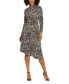 ფოტო #1 პროდუქტის Women's Mock Neck Asymmetric-Hem Dress