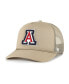 ფოტო #1 პროდუქტის Men's Khaki Arizona Wildcats Foam Front Mesh Trucker Snapback Hat