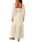 Фото #2 товара Women's Perfect Storm Smocked Maxi Dress