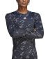 ფოტო #1 პროდუქტის Slim Fit Techfit Crewneck Long-Sleeve Camo Training T-Shirt