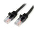 Фото #7 товара Cat5e Ethernet Patch Cable with Snagless RJ45 Connectors - 7 m - Black - 7 m - Cat5e - U/UTP (UTP) - RJ-45 - RJ-45