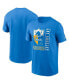 Фото #1 товара Men's Powder Blue Los Angeles Chargers Lockup Essential T-shirt