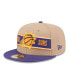 ფოტო #1 პროდუქტის Men's Tan/Purple Phoenix Suns 2024 NBA Draft 59FIFTY Fitted Hat