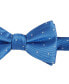 Фото #2 товара Men's Royal Blue & White Dot Bow Tie