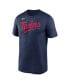 Фото #3 товара Men's Navy Minnesota Twins New Legend Wordmark T-shirt