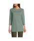 ფოტო #3 პროდუქტის Women's 3/4 Sleeve Cotton Supima Tunic