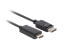 Lanberg CA-DPHD-11CC-0010-BK - DisplayPort - HDMI - 1 m - Black