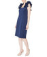 ფოტო #3 პროდუქტის Women's Ruffled-Shoulder Sleeveless Dress