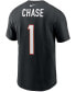 Фото #2 товара Men's Ja'Marr Chase Black Cincinnati Bengals 2021 NFL Draft First Round Pick Player Name and Number T-shirt