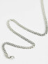 ASOS DESIGN short slim 4mm neck chain in silver tone