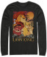 Disney Men's Lion King Happy Group Shot Sunset, Long Sleeve T-Shirt