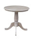 30" Round Top Pedestal Table- 28.9"H