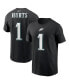 Фото #2 товара Men's Jalen Hurts Black Philadelphia Eagles Player Name Number T-shirt