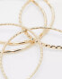 Weekday bangle bracelet 5-pack in gold