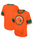 ფოტო #1 პროდუქტის Big Girls Orange Miami Hurricanes Tomika Tie-Front V-Neck T-shirt