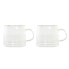 Piece Coffee Cup Set DKD Home Decor Transparent Crystal Borosilicate Glass 260 ml