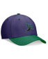 Фото #4 товара Men's Purple, Green Tampa Bay Rays Cooperstown Collection Rewind Swooshflex Performance Hat