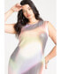 Фото #3 товара Plus Size Sequin Mesh Cover-Up Dress