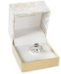 ფოტო #3 პროდუქტის Cubic Zirconia (3 ct. t.w.) Engagement Ring Set in Fine Silver Plate