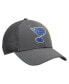 Men's Charcoal St. Louis Blues Authentic Pro Home Ice Trucker Snapback Hat