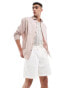 Фото #3 товара ASOS DESIGN wide linen shorts in white