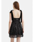 ფოტო #5 პროდუქტის Women's Sequined Flowy Mini Dress