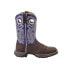 Фото #1 товара Durango Lady Rebel Embroidered Cowboy Square Toe Womens Purple Casual Boots RD3