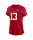 ფოტო #2 პროდუქტის Women's Brock Purdy Scarlet San Francisco 49ers Super Bowl LVIII Patch Player Name and Number T-shirt