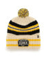 Фото #2 товара Men's '47 Natural Iowa Hawkeyes Hone Patch Cuffed Knit Hat with Pom