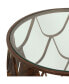 Фото #5 товара Glam Fish Scale Side Table With Tempered Glass Top